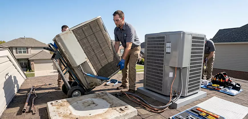 Emergency Air Conditioning Unit Swap in Coronado